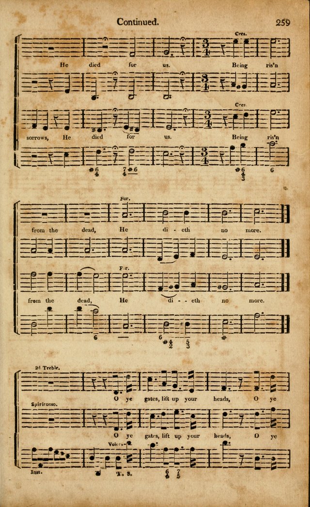 Musica Sacra: or, Springfield and Utica Collections United: consisting of Psalm and hymn tunes, anthems, and chants (2nd revised ed.) page 259