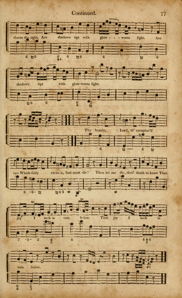 Musica Sacra: or, Springfield and Utica Collections United: consisting of Psalm and hymn tunes, anthems, and chants (2nd revised ed.) page 77