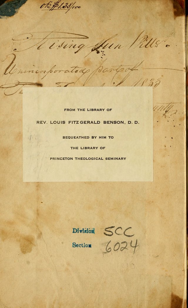 Musica Sacra: or, Springfield and Utica Collections United: consisting of Psalm and hymn tunes, anthems, and chants (2nd revised ed.) page iii