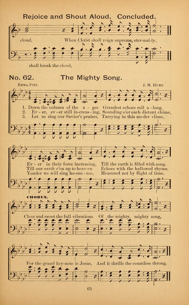 The Missionary Triumph: being a collection of Songs suitable for all kinds of Missionary Serves page 65
