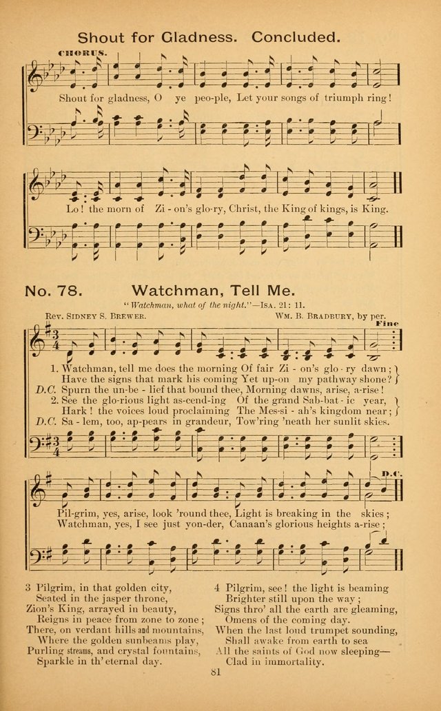 The Missionary Triumph: being a collection of Songs suitable for all kinds of Missionary Serves page 81
