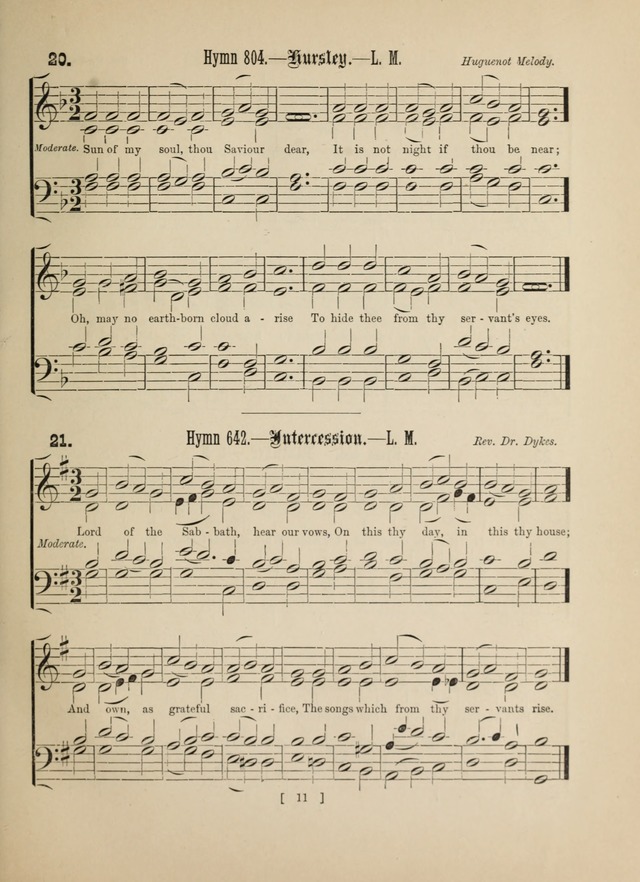 Methodist Tune Book: a collection of tunes adapted to the Methodist Hymn book page 11