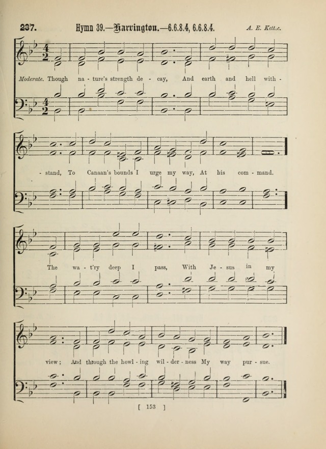 Methodist Tune Book: a collection of tunes adapted to the Methodist Hymn book page 153