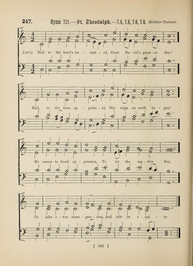 Methodist Tune Book: a collection of tunes adapted to the Methodist Hymn book page 162