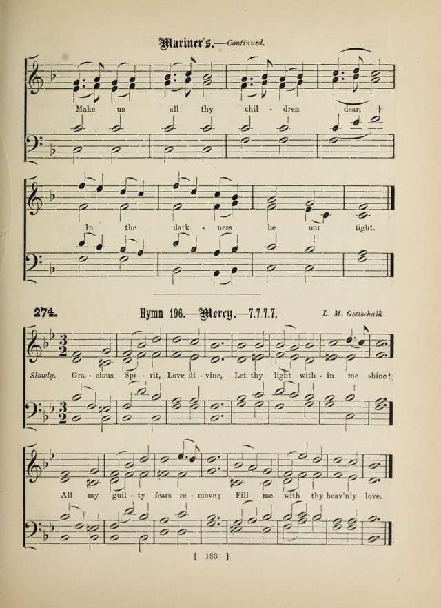Methodist Tune Book: a collection of tunes adapted to the Methodist Hymn book page 183