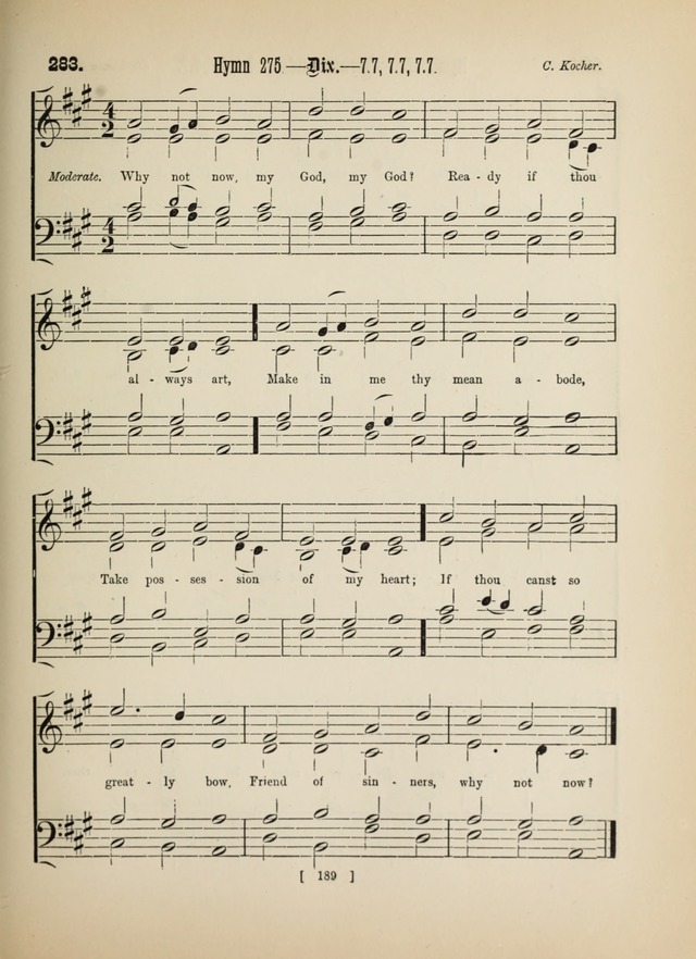 Methodist Tune Book: a collection of tunes adapted to the Methodist Hymn book page 189