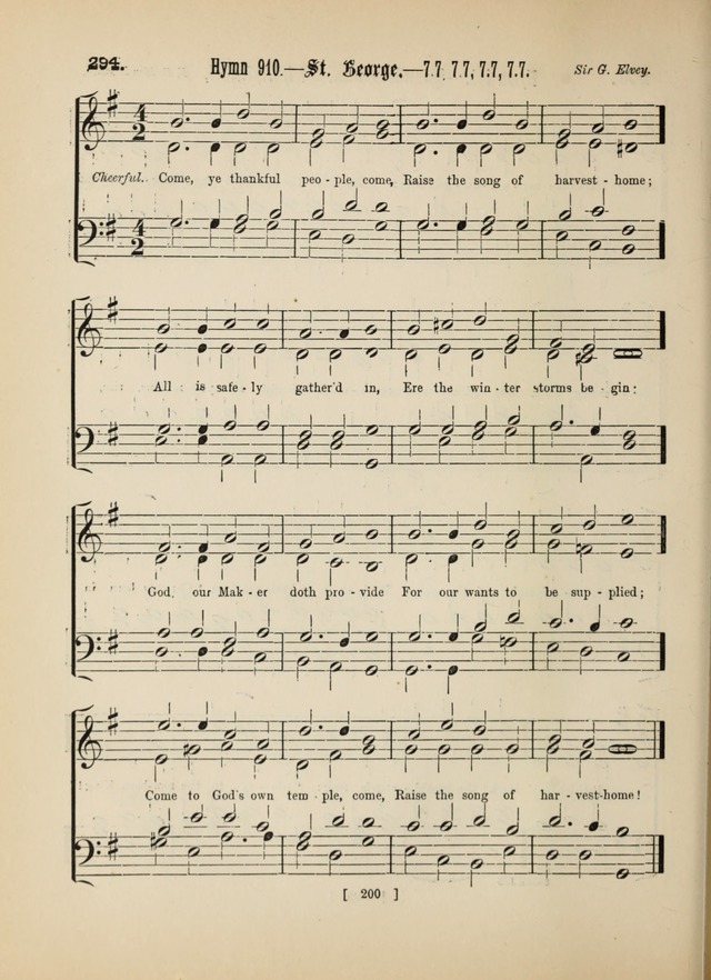 Methodist Tune Book: a collection of tunes adapted to the Methodist Hymn book page 200
