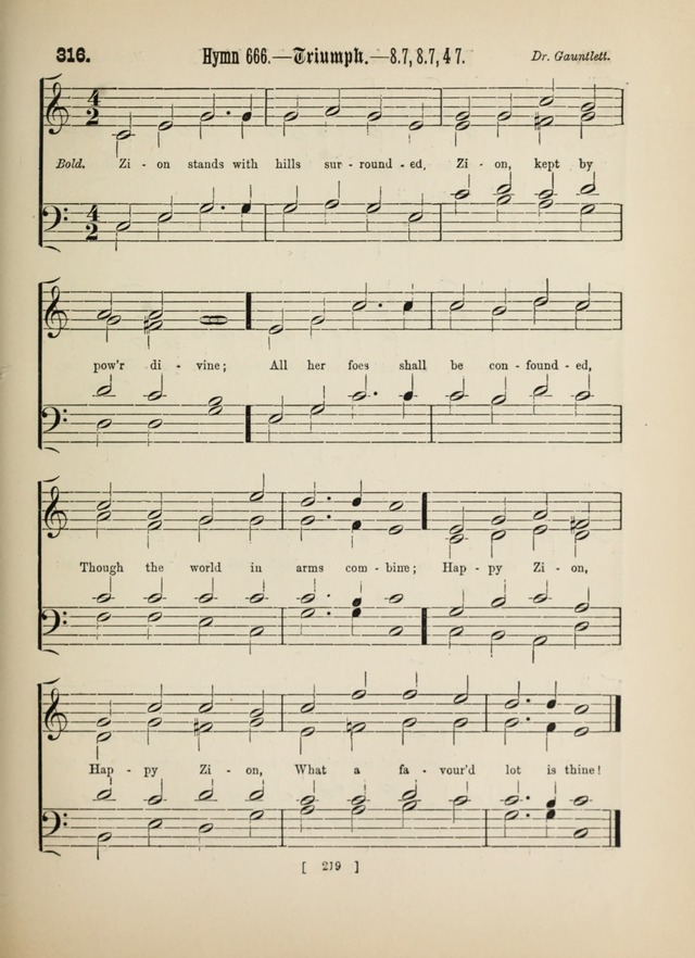 Methodist Tune Book: a collection of tunes adapted to the Methodist Hymn book page 219