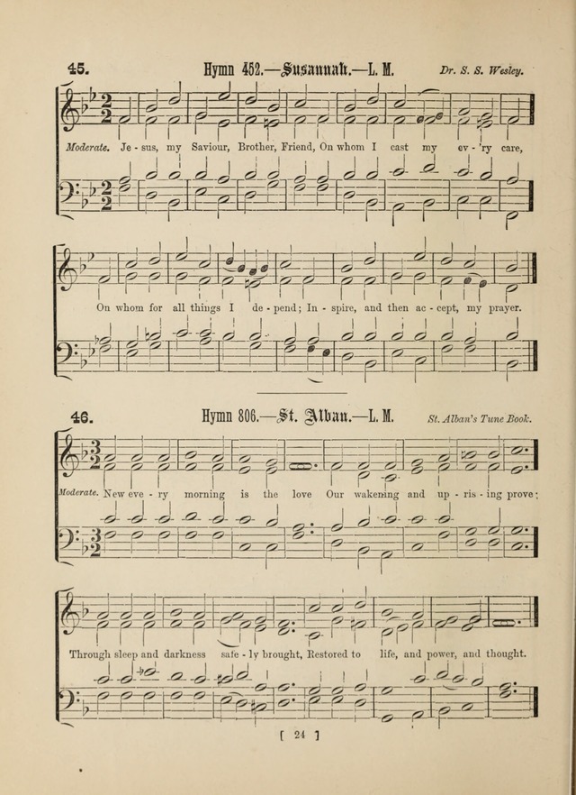 Methodist Tune Book: a collection of tunes adapted to the Methodist Hymn book page 24