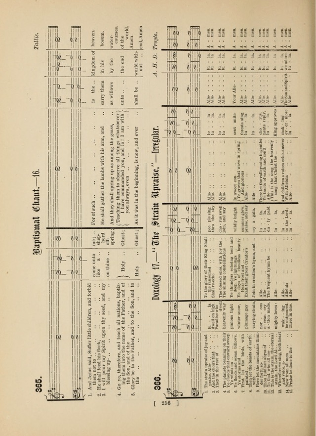 Methodist Tune Book: a collection of tunes adapted to the Methodist Hymn book page 256