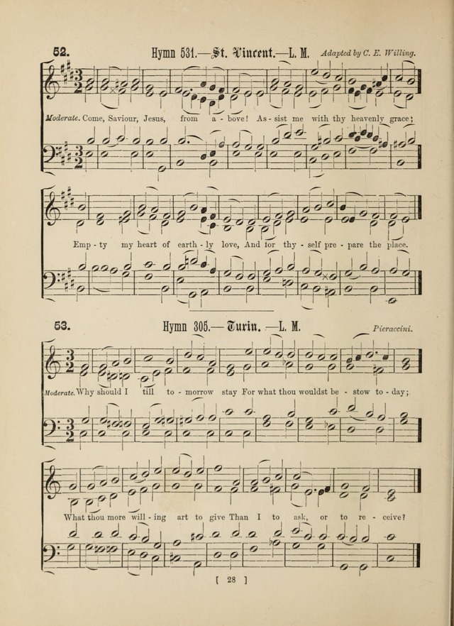 Methodist Tune Book: a collection of tunes adapted to the Methodist Hymn book page 28
