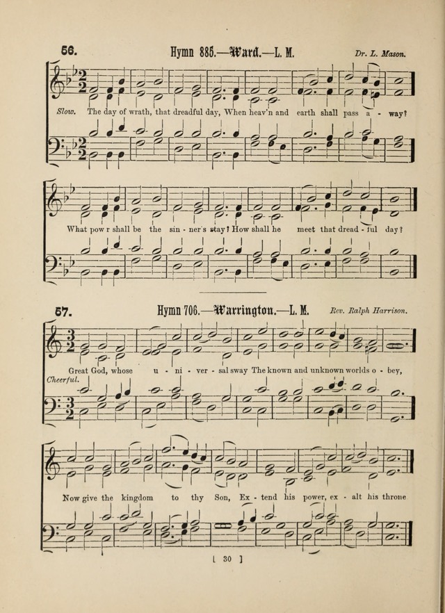 Methodist Tune Book: a collection of tunes adapted to the Methodist Hymn book page 30