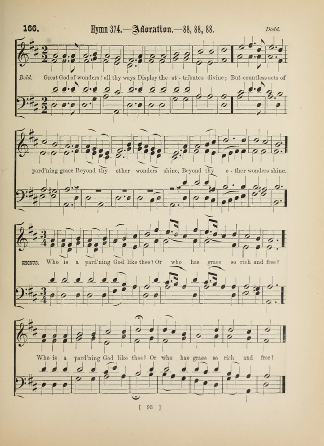 Methodist Tune Book: a collection of tunes adapted to the Methodist Hymn book page 93