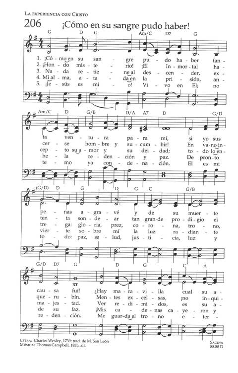 Mil Voces para Celebrar: Himnario Metodista page 372