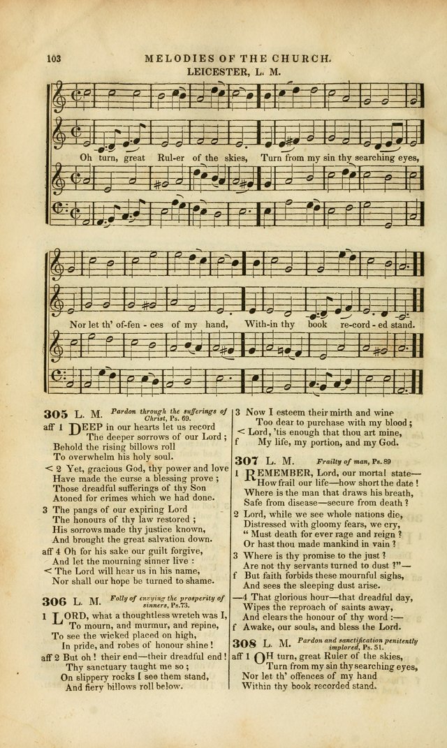 Melodies of the Church: a collection of psalms and hymns adapted to publick and social worship, seasons of revival, monthly concerts of prayer, and various similar occasions... page 104