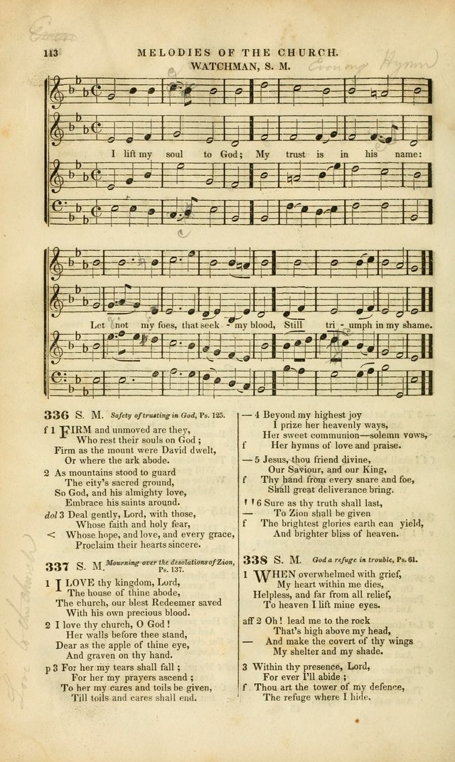 Melodies of the Church: a collection of psalms and hymns adapted to publick and social worship, seasons of revival, monthly concerts of prayer, and various similar occasions... page 114