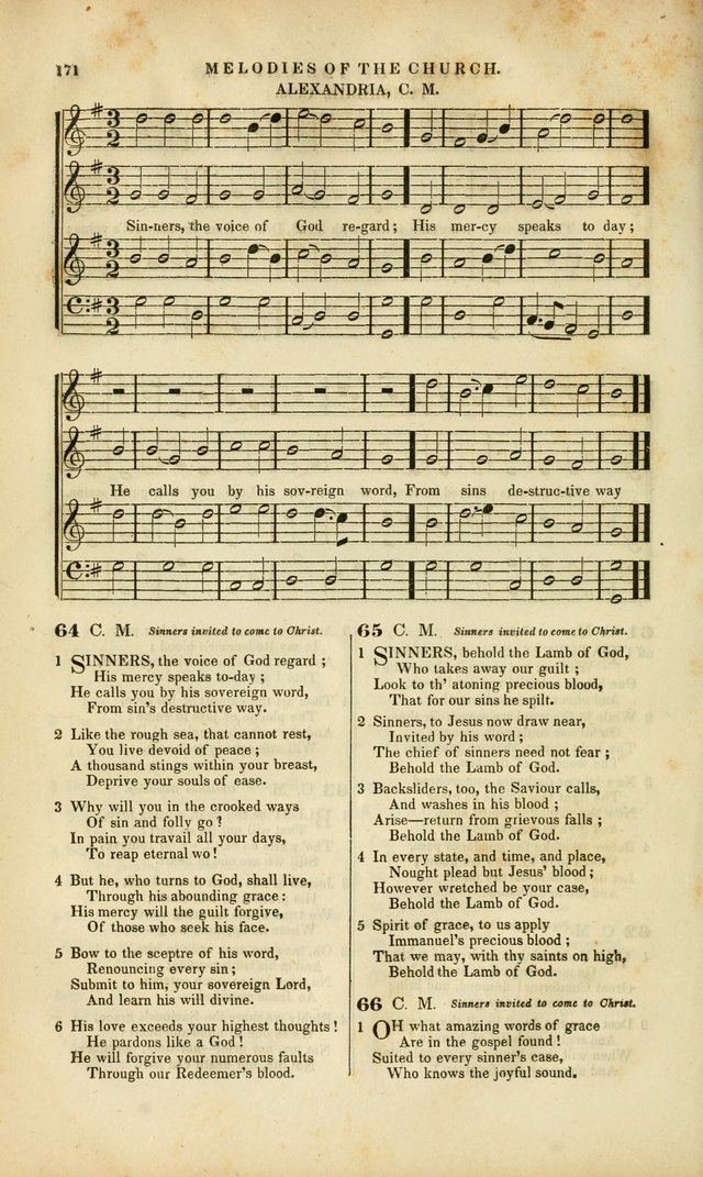 Melodies of the Church: a collection of psalms and hymns adapted to publick and social worship, seasons of revival, monthly concerts of prayer, and various similar occasions... page 172