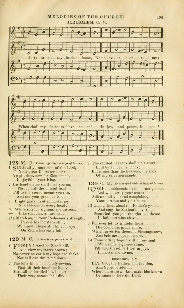 Melodies of the Church: a collection of psalms and hymns adapted to publick and social worship, seasons of revival, monthly concerts of prayer, and various similar occasions... page 195