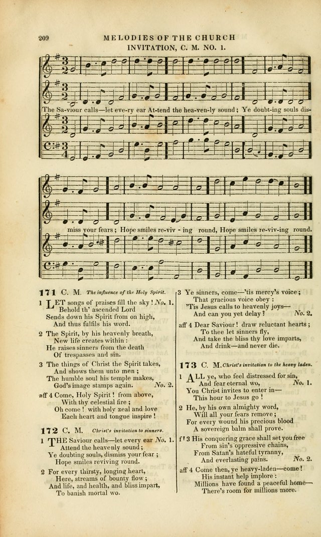 Melodies of the Church: a collection of psalms and hymns adapted to publick and social worship, seasons of revival, monthly concerts of prayer, and various similar occasions... page 210