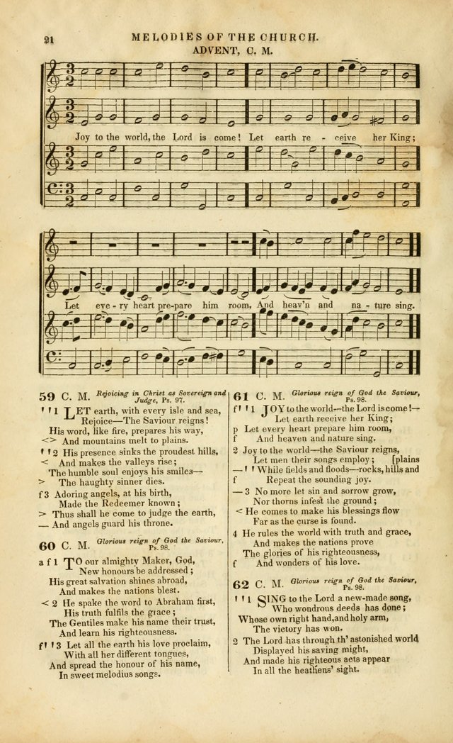 Melodies of the Church: a collection of psalms and hymns adapted to publick and social worship, seasons of revival, monthly concerts of prayer, and various similar occasions... page 22