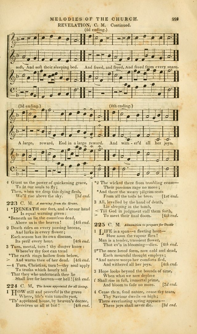 Melodies of the Church: a collection of psalms and hymns adapted to publick and social worship, seasons of revival, monthly concerts of prayer, and various similar occasions... page 229