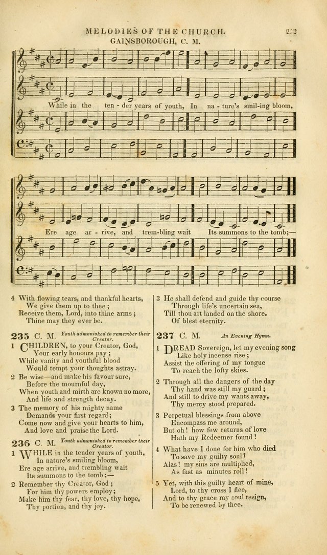 Melodies of the Church: a collection of psalms and hymns adapted to publick and social worship, seasons of revival, monthly concerts of prayer, and various similar occasions... page 233