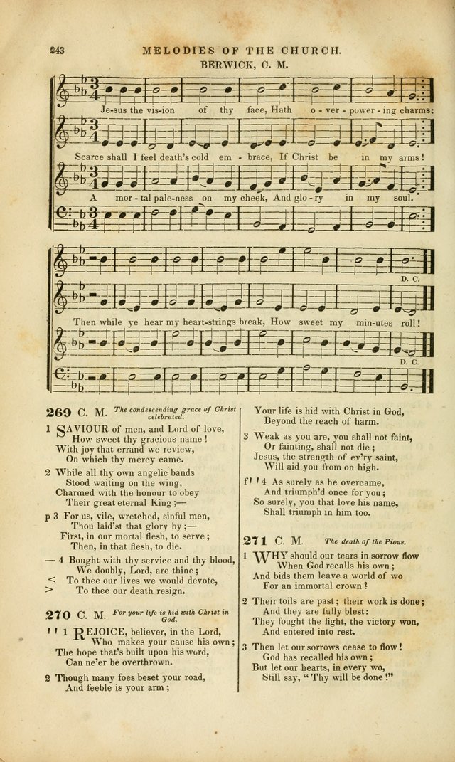 Melodies of the Church: a collection of psalms and hymns adapted to publick and social worship, seasons of revival, monthly concerts of prayer, and various similar occasions... page 244