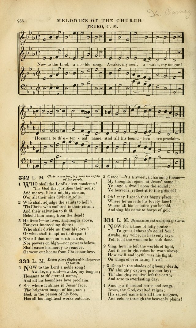 Melodies of the Church: a collection of psalms and hymns adapted to publick and social worship, seasons of revival, monthly concerts of prayer, and various similar occasions... page 266