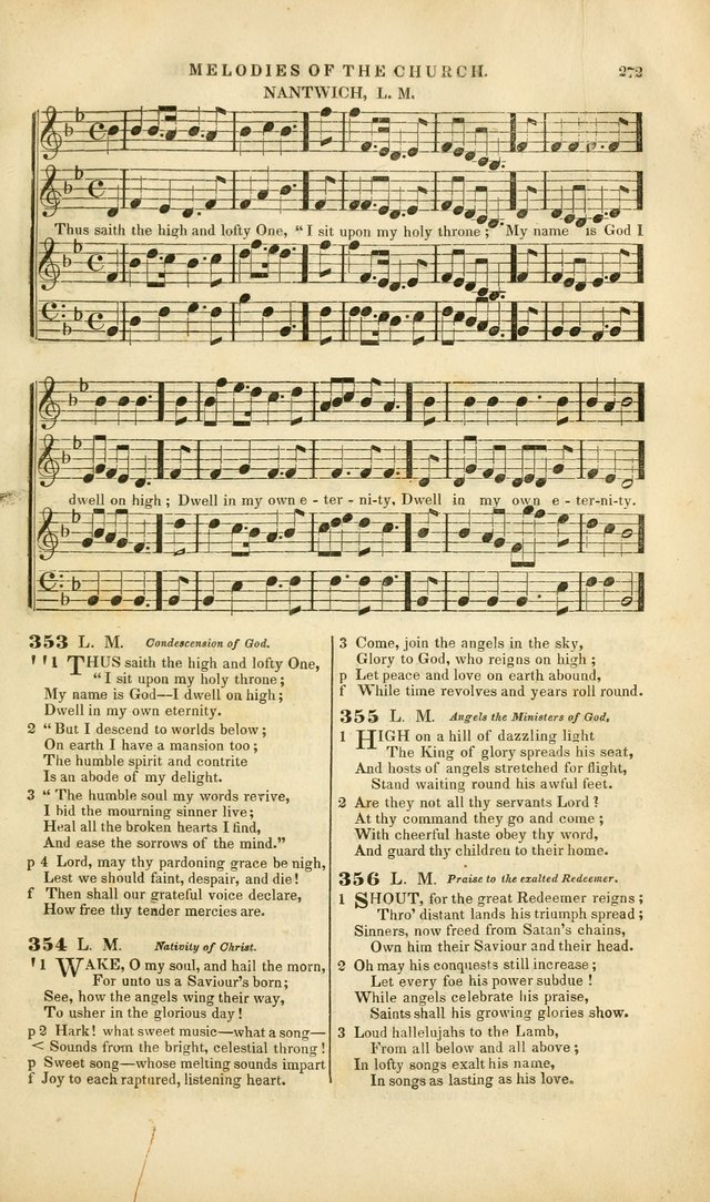 Melodies of the Church: a collection of psalms and hymns adapted to publick and social worship, seasons of revival, monthly concerts of prayer, and various similar occasions... page 273