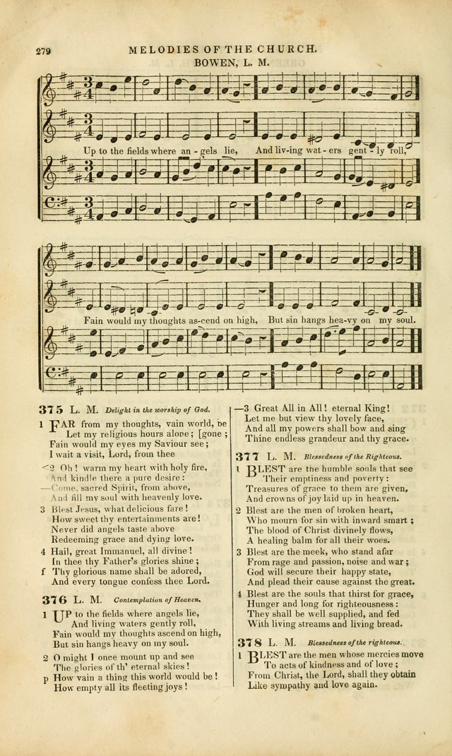 Melodies of the Church: a collection of psalms and hymns adapted to publick and social worship, seasons of revival, monthly concerts of prayer, and various similar occasions... page 280