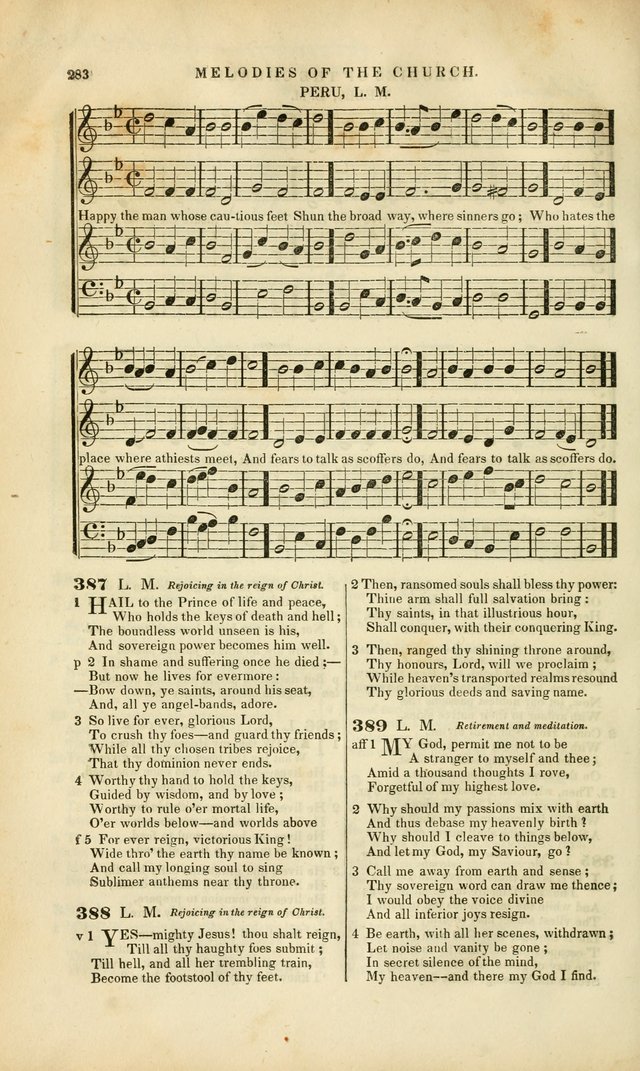 Melodies of the Church: a collection of psalms and hymns adapted to publick and social worship, seasons of revival, monthly concerts of prayer, and various similar occasions... page 284