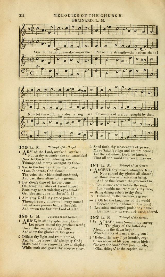 Melodies of the Church: a collection of psalms and hymns adapted to publick and social worship, seasons of revival, monthly concerts of prayer, and various similar occasions... page 312