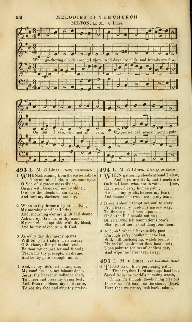 Melodies of the Church: a collection of psalms and hymns adapted to publick and social worship, seasons of revival, monthly concerts of prayer, and various similar occasions... page 316