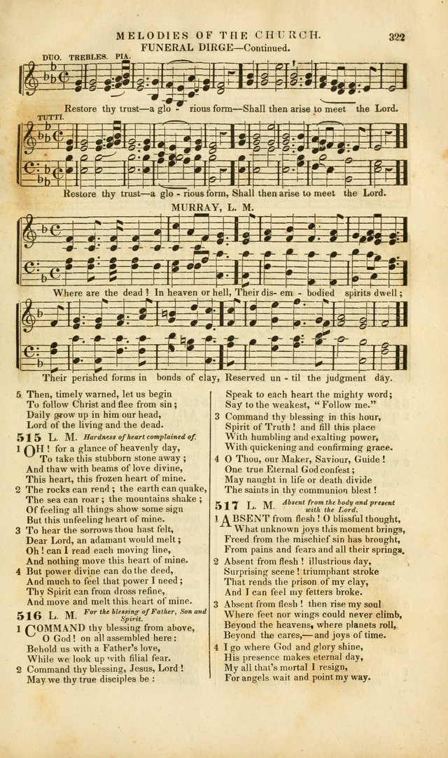 Melodies of the Church: a collection of psalms and hymns adapted to publick and social worship, seasons of revival, monthly concerts of prayer, and various similar occasions... page 323