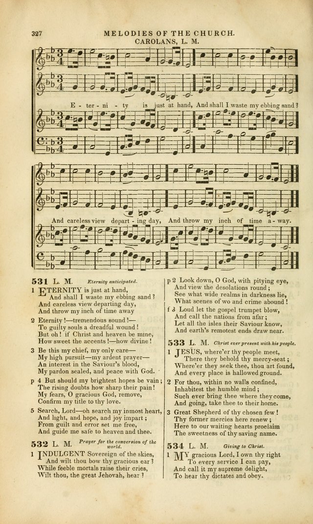 Melodies of the Church: a collection of psalms and hymns adapted to publick and social worship, seasons of revival, monthly concerts of prayer, and various similar occasions... page 328