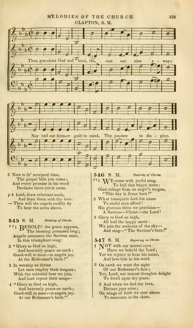 Melodies of the Church: a collection of psalms and hymns adapted to publick and social worship, seasons of revival, monthly concerts of prayer, and various similar occasions... page 333