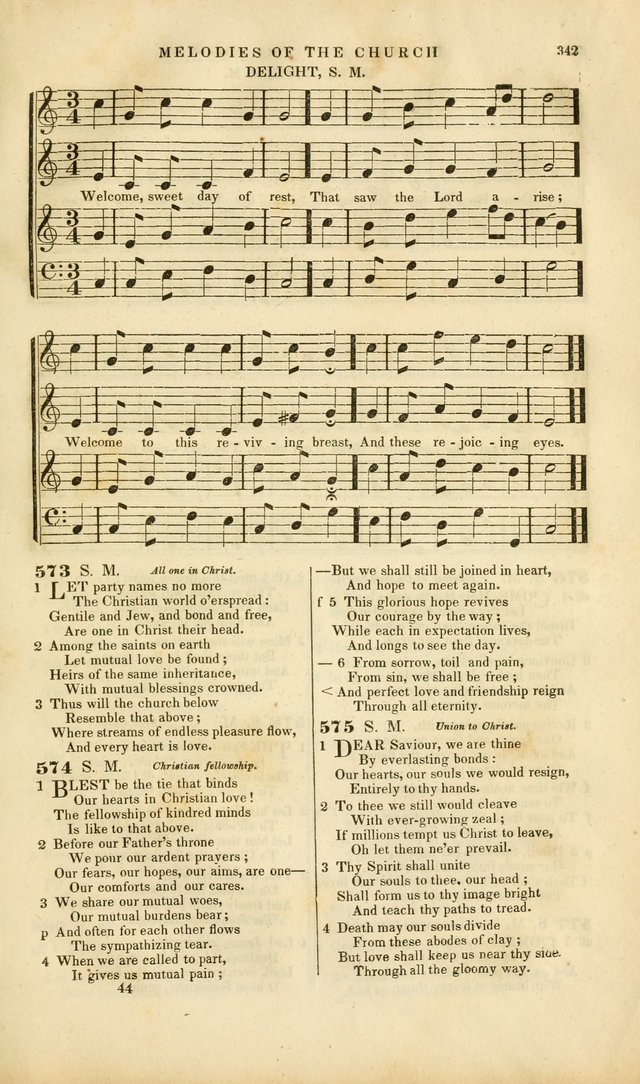 Melodies of the Church: a collection of psalms and hymns adapted to publick and social worship, seasons of revival, monthly concerts of prayer, and various similar occasions... page 343