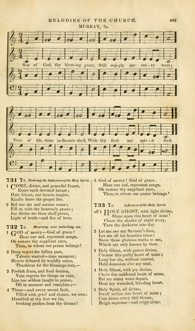 Melodies of the Church: a collection of psalms and hymns adapted to publick and social worship, seasons of revival, monthly concerts of prayer, and various similar occasions... page 403