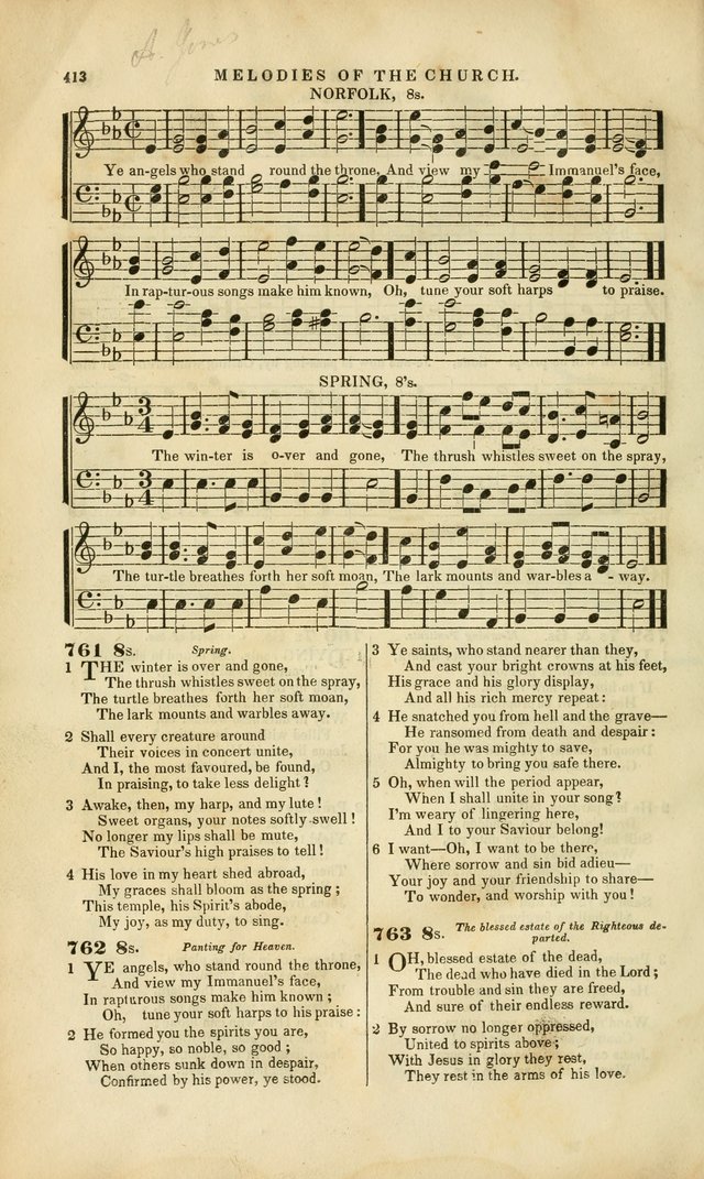 Melodies of the Church: a collection of psalms and hymns adapted to publick and social worship, seasons of revival, monthly concerts of prayer, and various similar occasions... page 412
