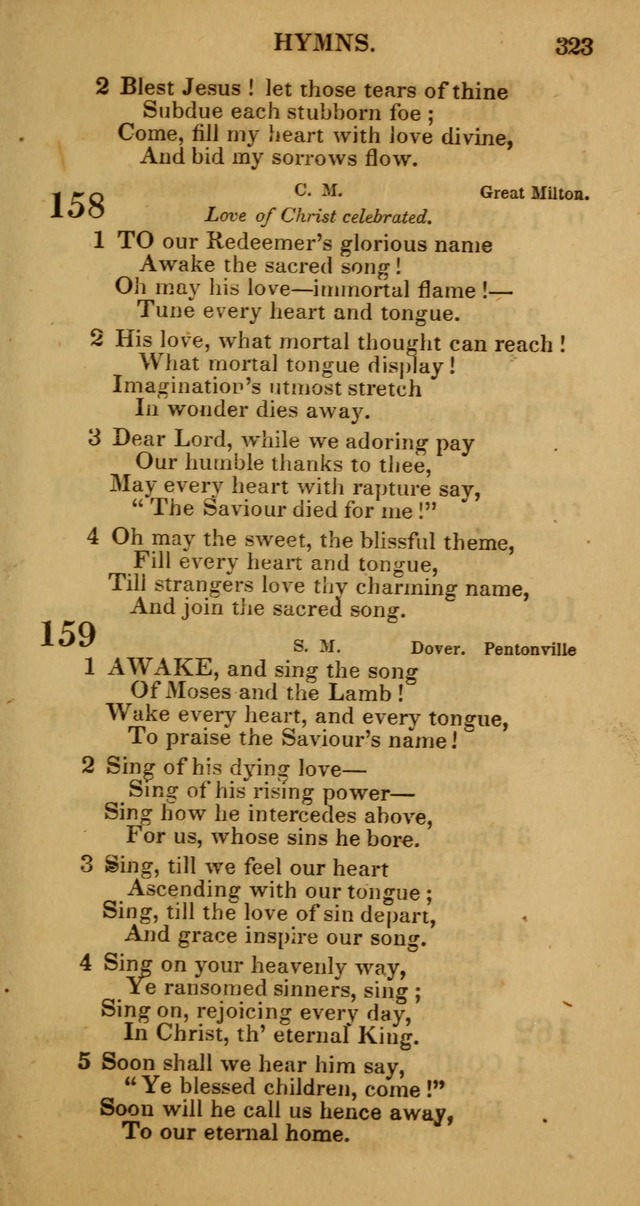 Manual of Christian Psalmody: a collection of psalms and hymns for public worship page 325