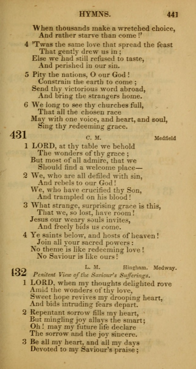 Manual of Christian Psalmody: a collection of psalms and hymns for public worship page 443