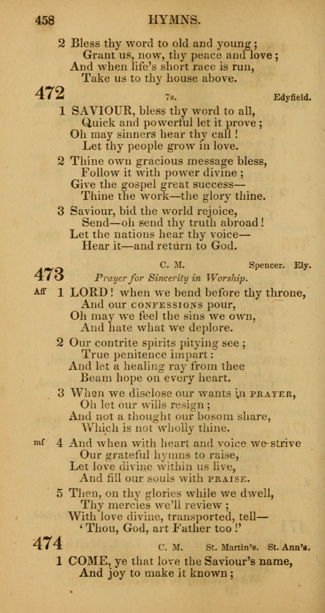 Manual of Christian Psalmody: a collection of psalms and hymns for public worship page 460