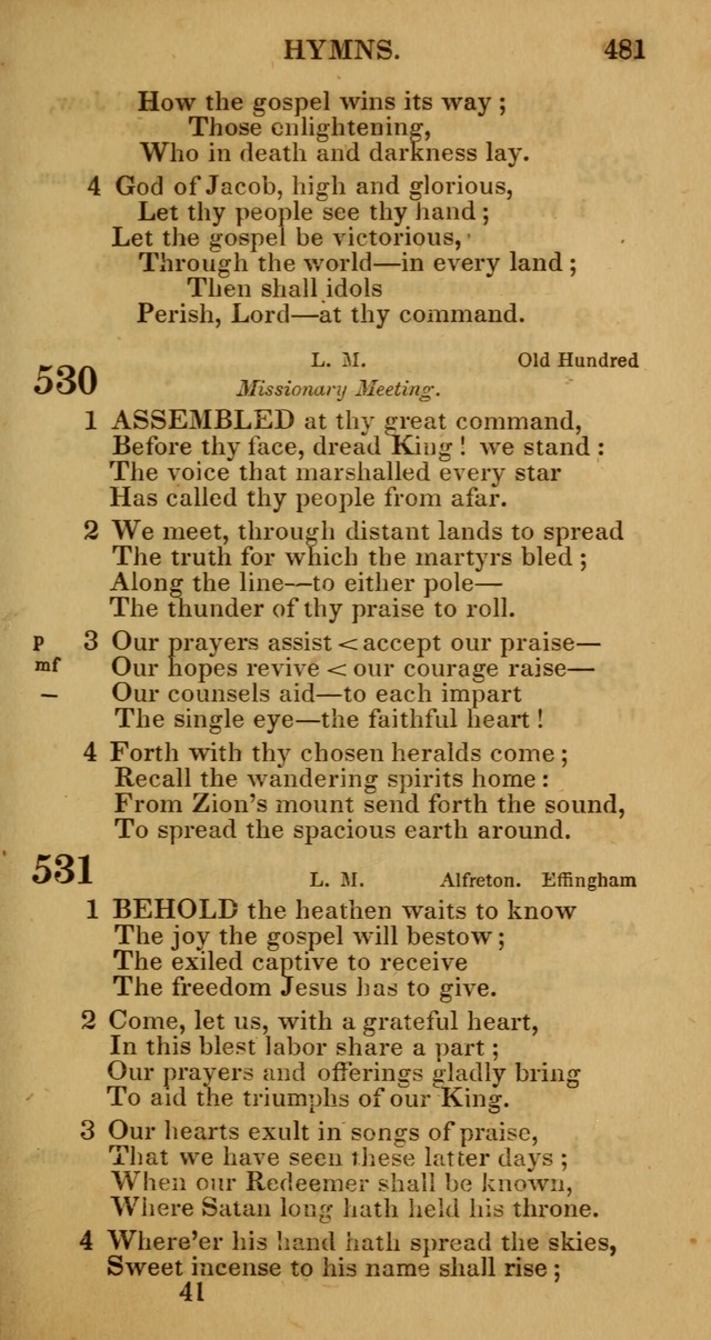 Manual of Christian Psalmody: a collection of psalms and hymns for public worship page 483