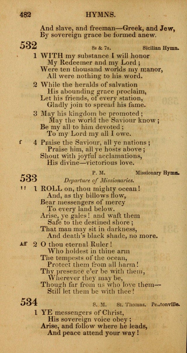 Manual of Christian Psalmody: a collection of psalms and hymns for public worship page 484