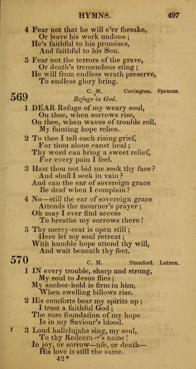 Manual of Christian Psalmody: a collection of psalms and hymns for public worship page 499