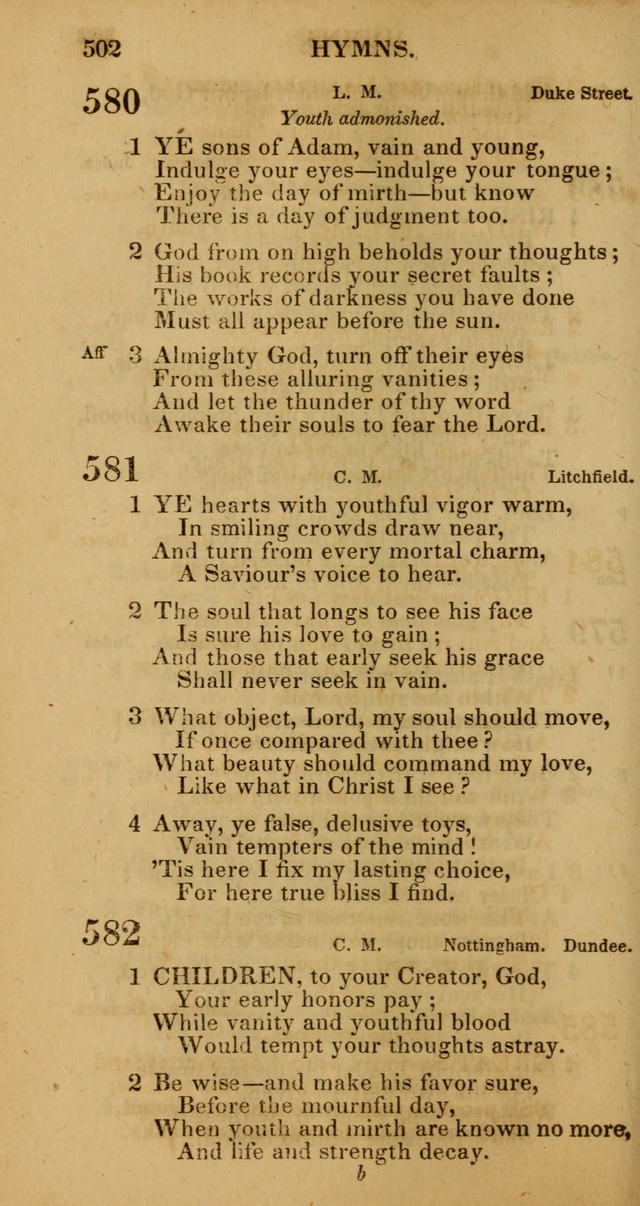 Manual of Christian Psalmody: a collection of psalms and hymns for public worship page 504