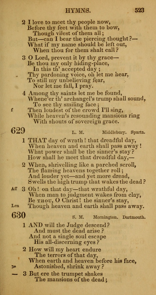 Manual of Christian Psalmody: a collection of psalms and hymns for public worship page 525