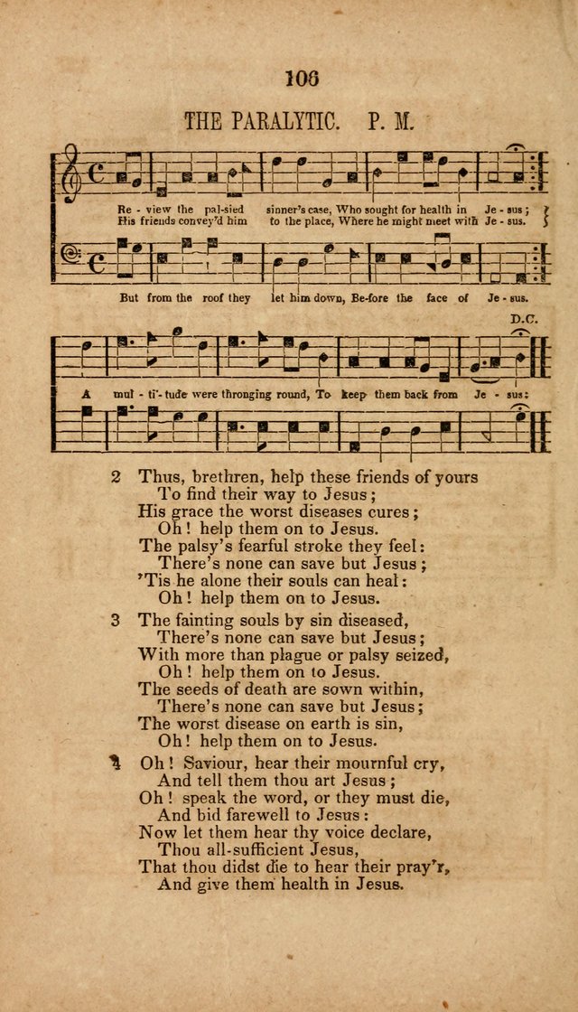 The Minstrel of Zion: a book of religious songs, accompanied with appropriate music, chiefly original page 106
