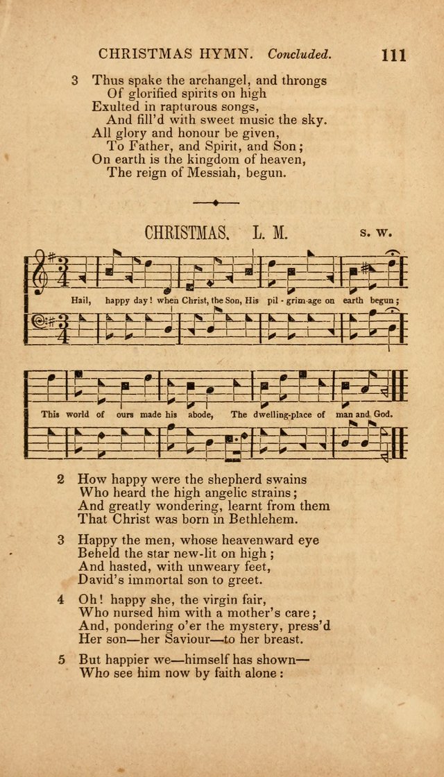 The Minstrel of Zion: a book of religious songs, accompanied with appropriate music, chiefly original page 111
