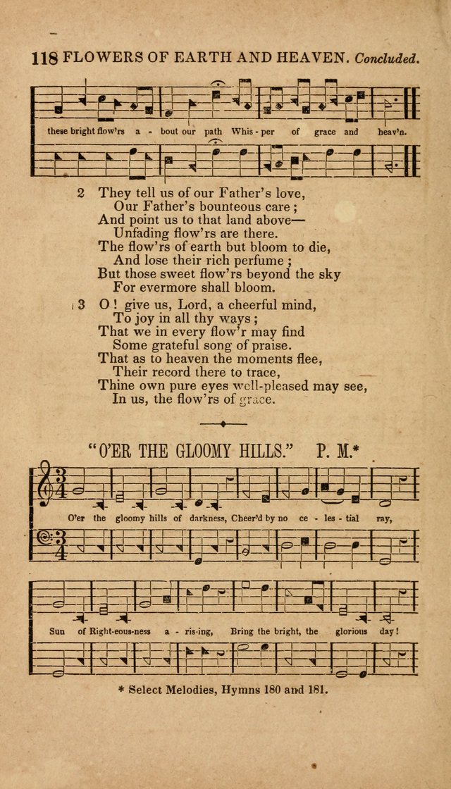The Minstrel of Zion: a book of religious songs, accompanied with appropriate music, chiefly original page 118